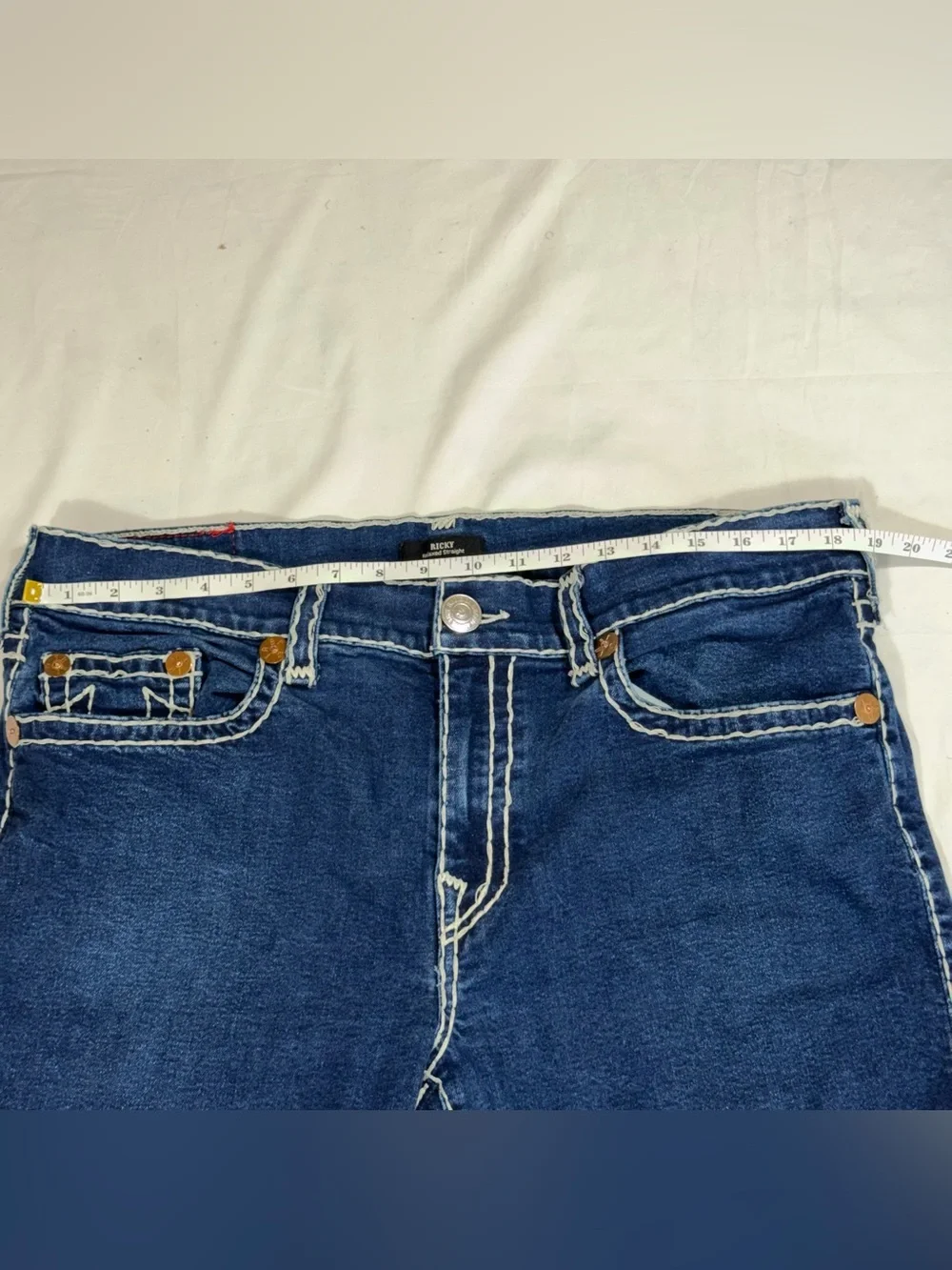 True Religion Ricky Relaxed Straight Jeans – Men’s Size 38 Y09